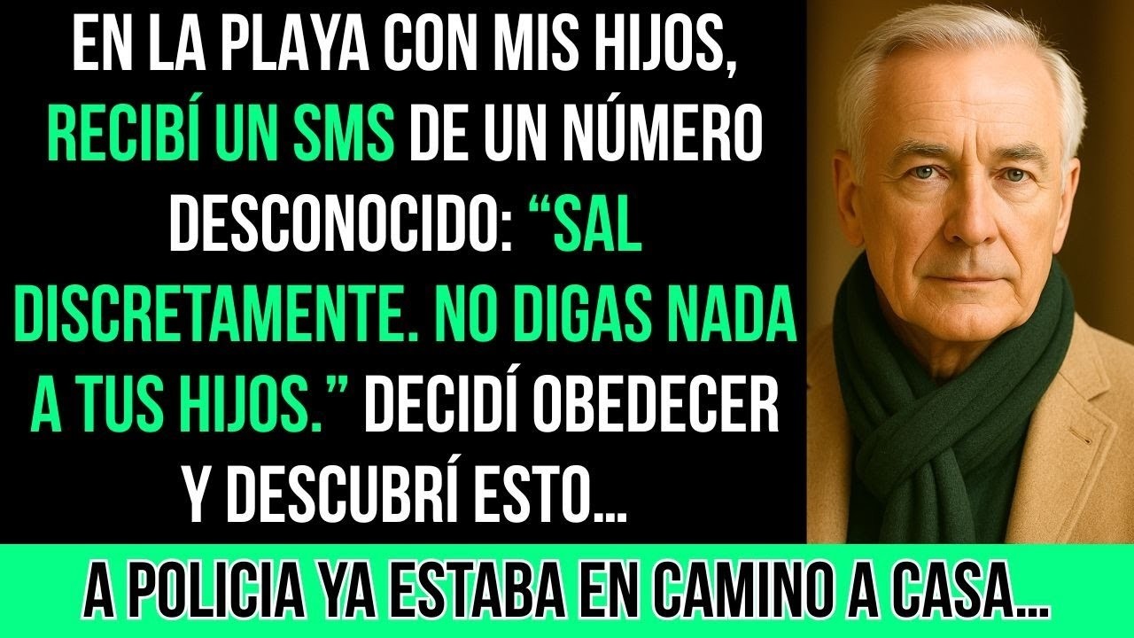 En La Playa Con Mis Hijos, Recibí Un SMS: 