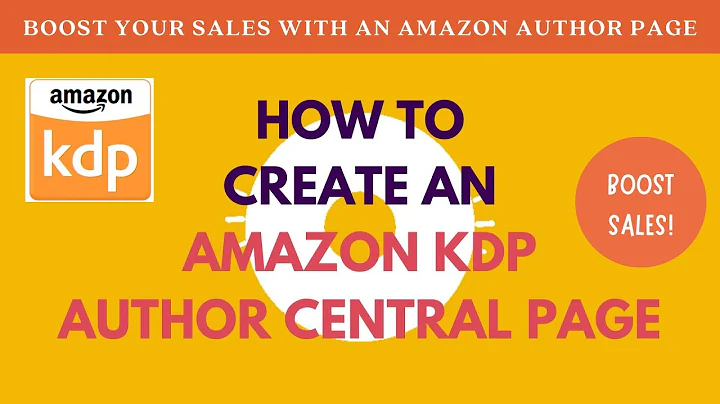 How to Create an Amazon KDP Author Central Page and BOOST your Book Sales | Ekaterina Botziou #kdp