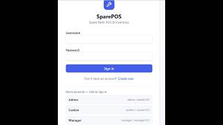 Spare Parts POS Demo