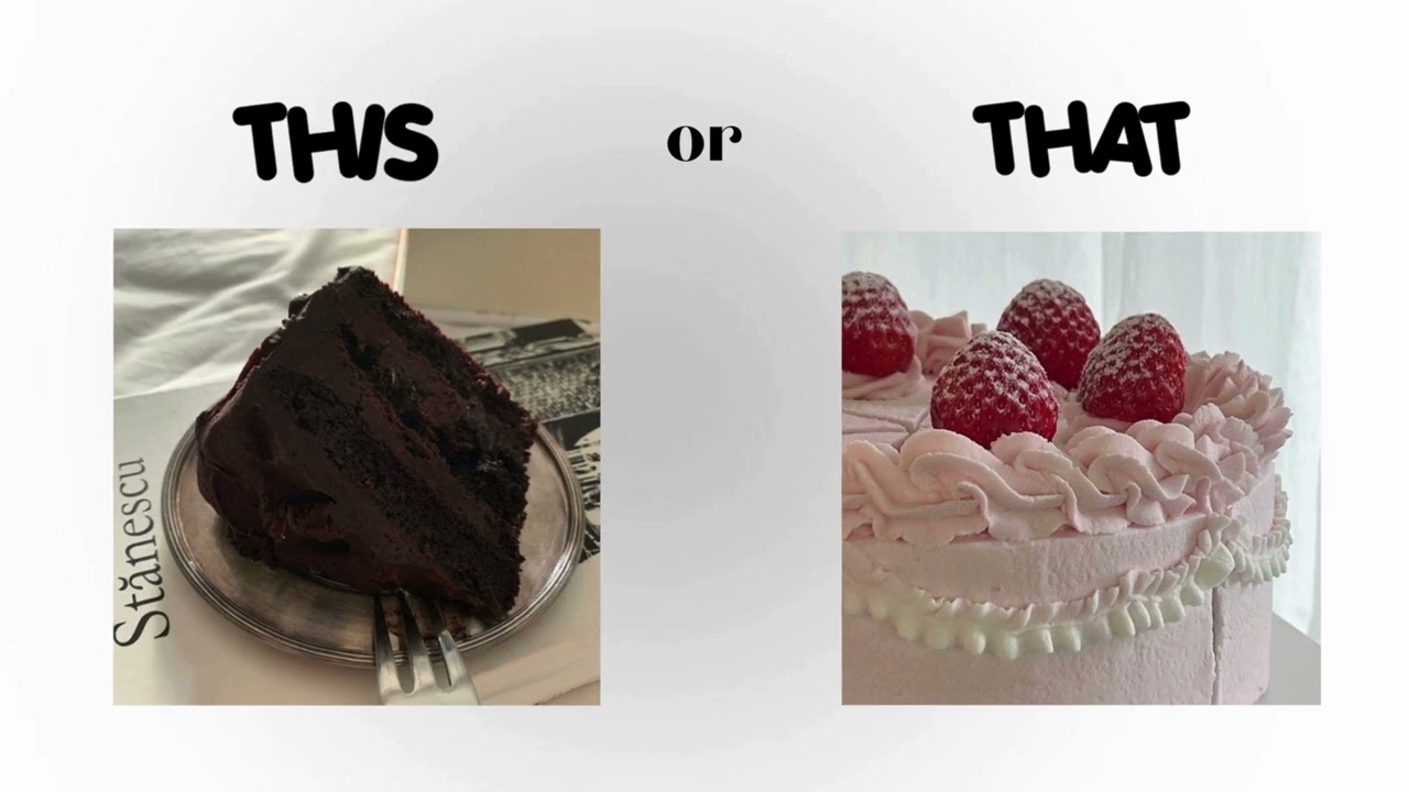 THIS or THAT 💗 food edition