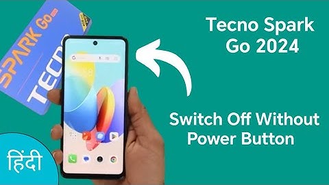 Tecno Spark Go 2024 Power off without power button || how to switch off without power button Tecno