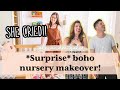 DIY SURPRISE BOHO NURSERY MAKEOVER! | Nursery makeover ideas