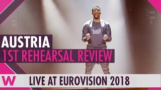 Video thumbnail of "Austria First Rehearsal: Cesár Sampson "Nobody But You"  @ Eurovision 2018 (Review) | wiwibloggs"