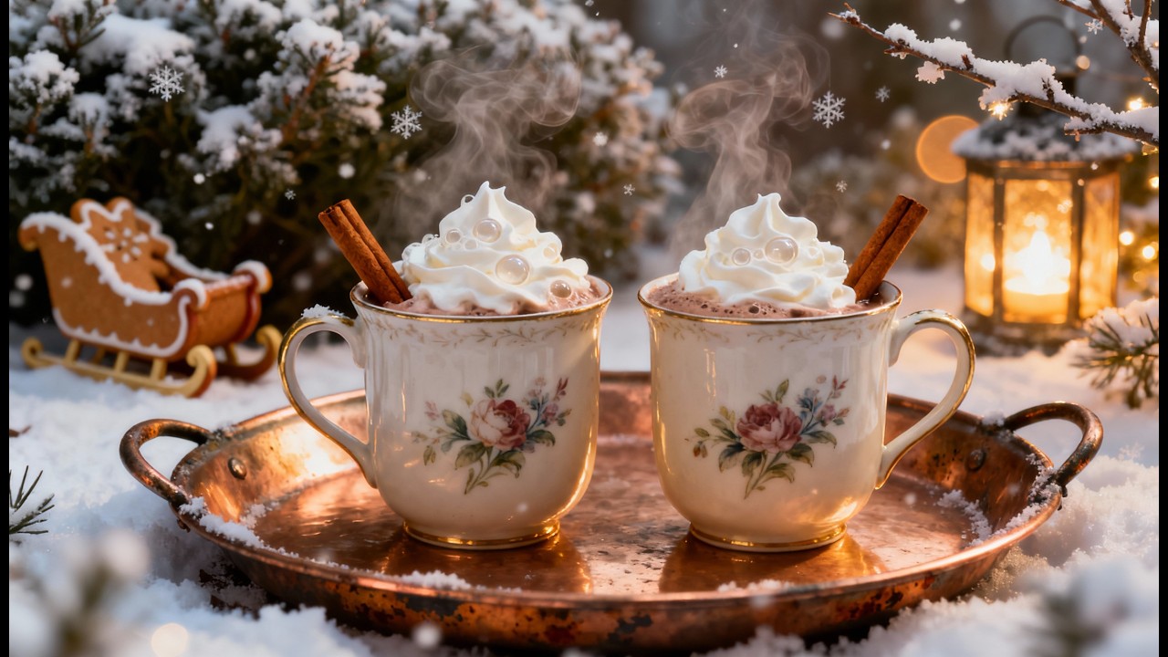 Christmas Fantasy in 4K: Santa Claus, Miss Winter, and the Gifts Fabric in Relax Music