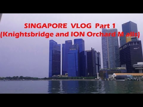 SINGAPORE Vlog Part 1 - (Knightsbridge and ION Orchard Mall)