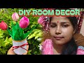 DIY Room Decor Clay Tulip flowers🌷#diycrafts #handmadeflowers #claytulip #roomdecor #youtubvideo
