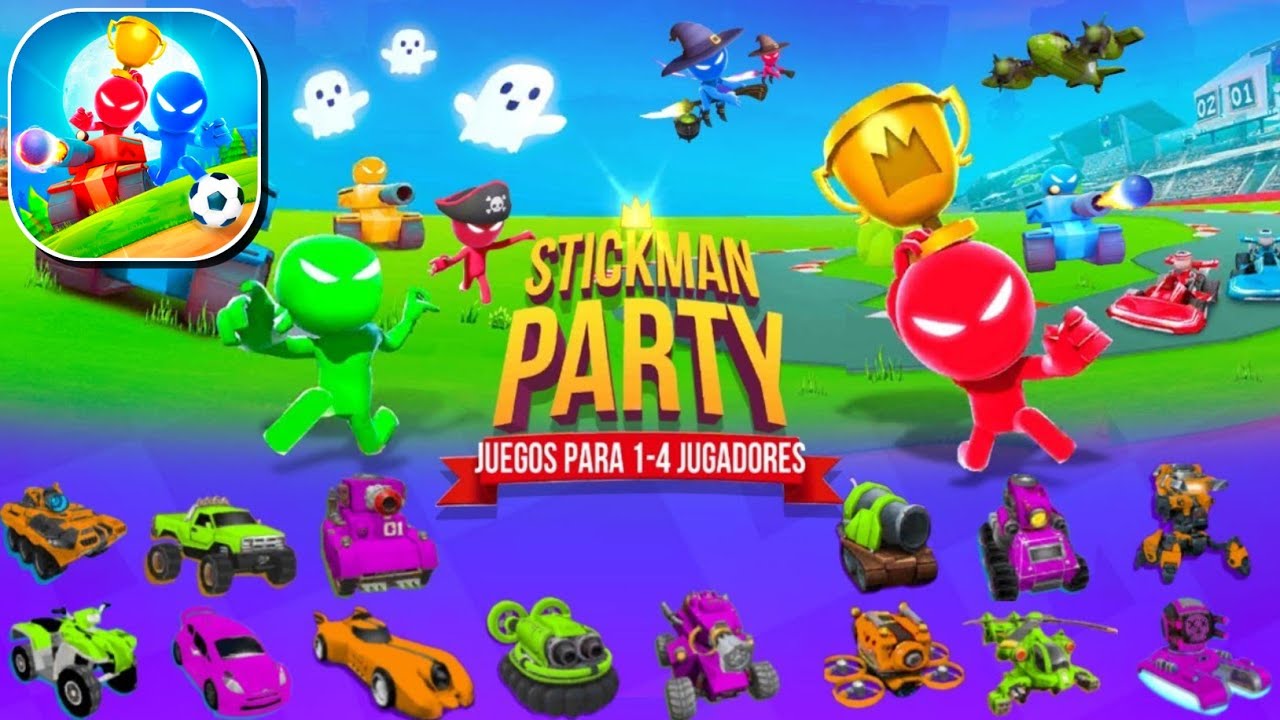 Stickman Party 2 3 4 MiniGames - YouTube