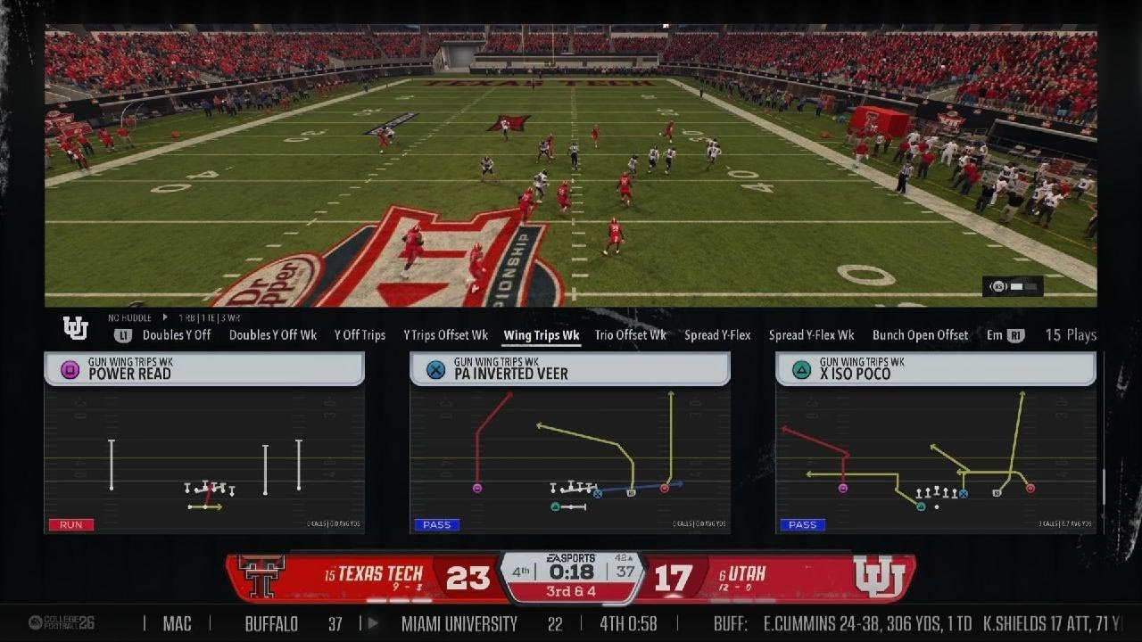 EA SPORTS College Football 26 big 12 championship comeback