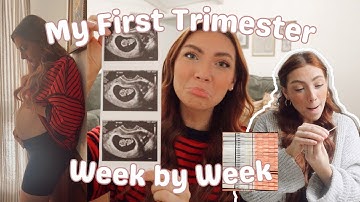 My Entire First Trimester On Film (3–12 Weeks) | Symptoms, Ultrasound & Bump Update