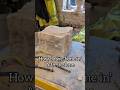 Squaring a stone, masonry 101, with a cathedral mason #heritage #mason #workshop #tools