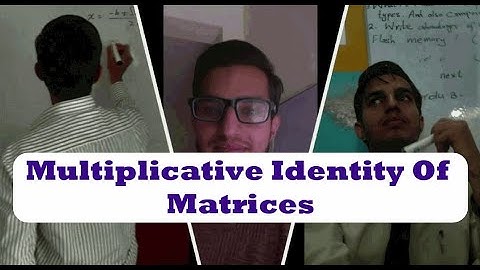 Multiplicative Identity of  Matrices in [Hindi / Urdu] | Class 9th Maths | 9th Class Maths | 2020