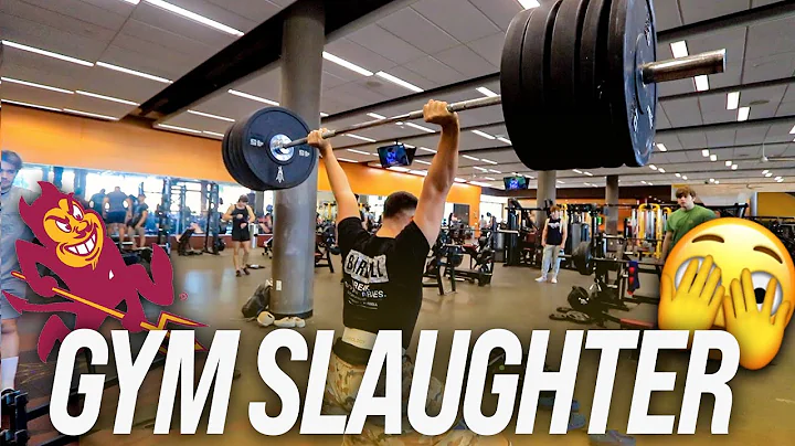 OLYMPIC WEIGHTLIFTER TEARS UP ASU'S COLLEGE WEIGHT ROOM | PART 2