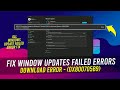 How To Fix Window 11 Updates Failed - Window 11 Download Error - 0x80248007 Fix 2025