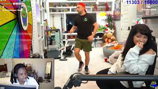 Mizkif almost hit Cinna while trying to do a spin kick