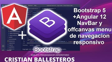 Bootstrap 5 + Angular 12 NavBar y offcanvas menú de navegación responsivo PARTE 1/3