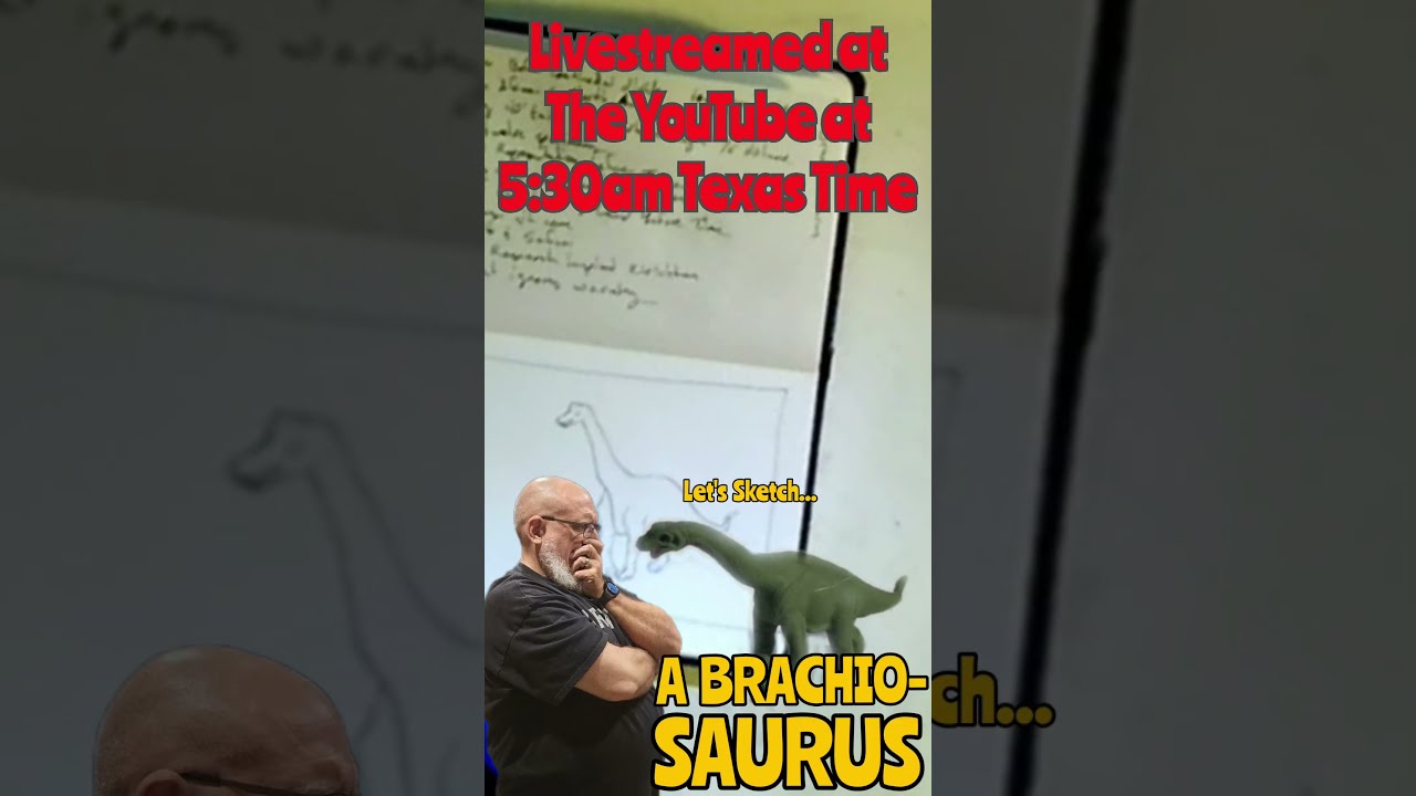Honey I Shrunk The Brachiosaur Timelapse Art Demo Helpmemakethismakesense