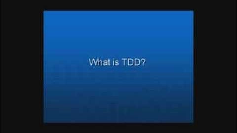 Test Driven Development Introduction