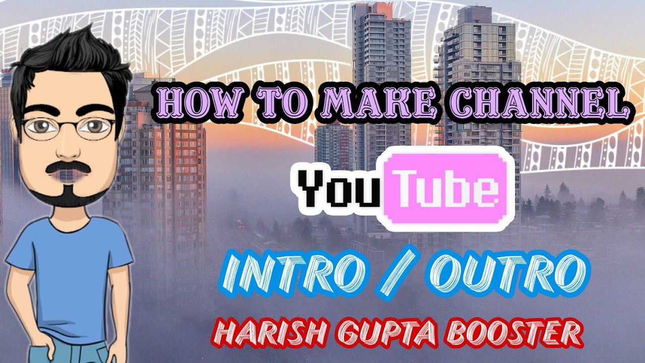 How to make YouTube channel logo | intro outro - YouTube