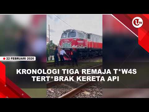 ASIK BERFOTO DI REL KERETA API, TIGA REMAJA T*W4S TERT*BR4K | U-NEWS