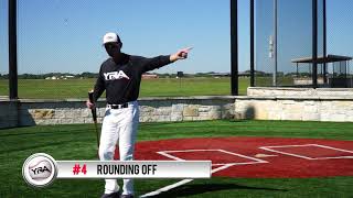 Celebrity Baseball:  Base Running- Rounding First Base on a hit ball Wealth