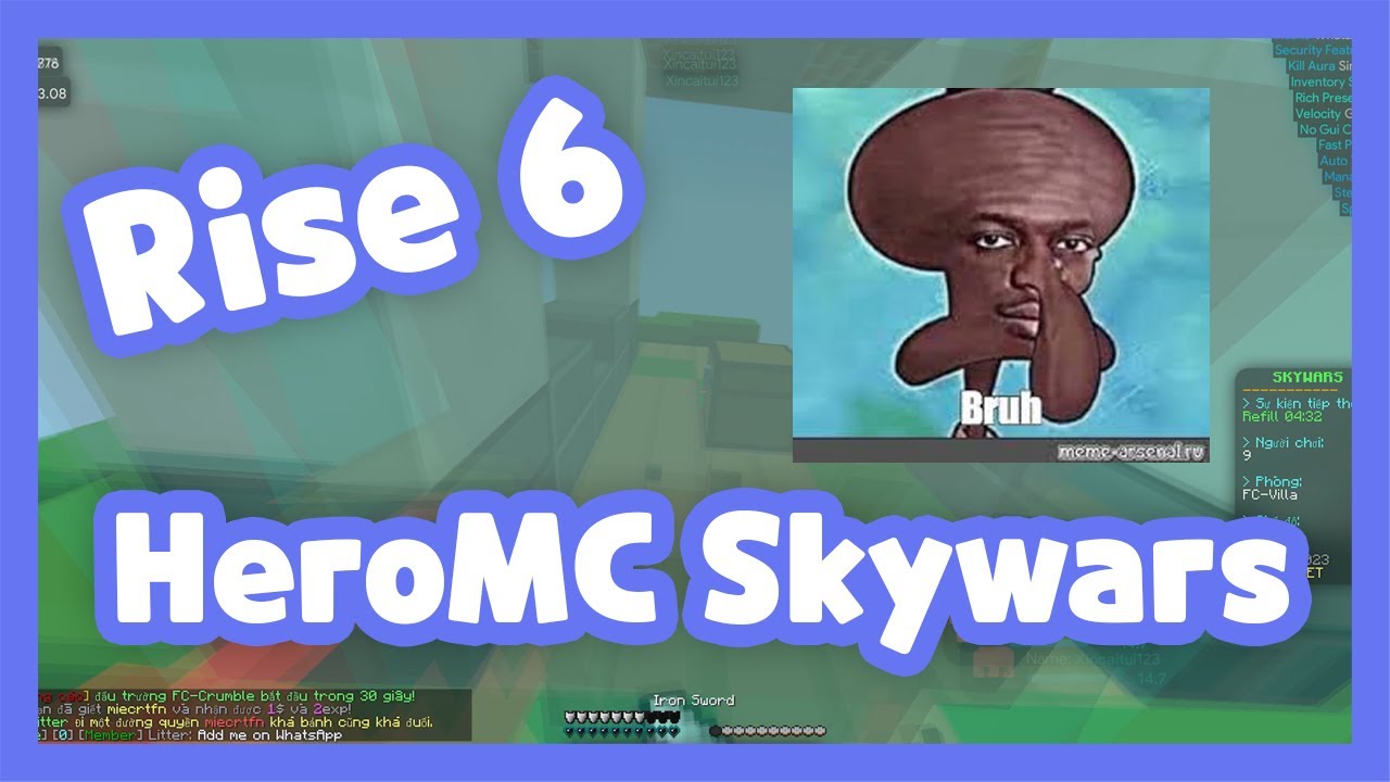 Cheat HeroMC Skywar với Rise 6 [ Litterium ]