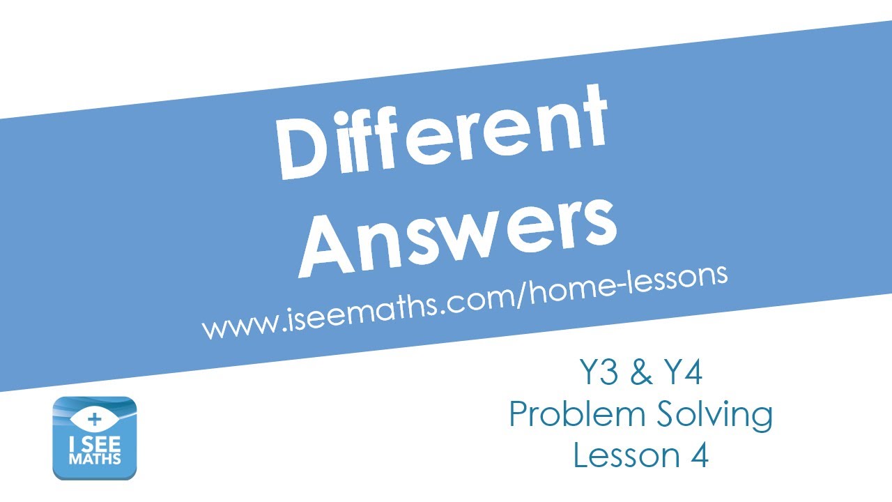 Different Answers Y3 and Y4 - YouTube