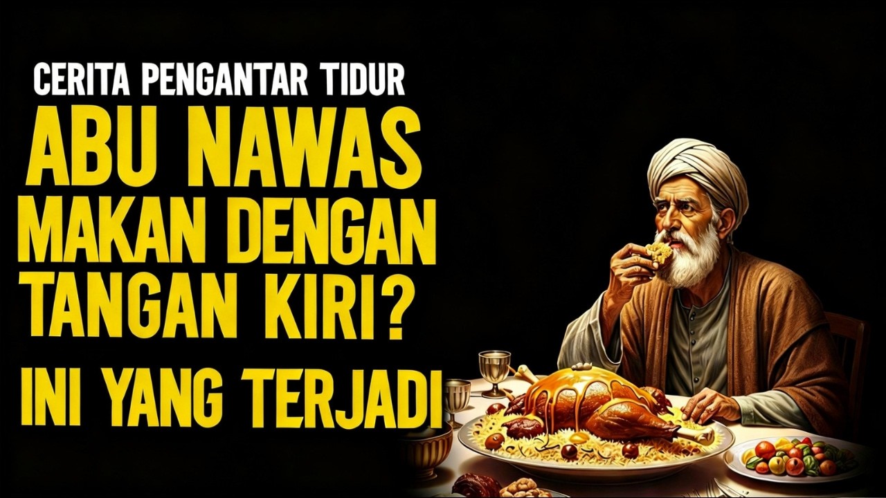 CERITA LUCU PENGANTAR TIDUR | ABU NAWAS MENJAWAB KENAPA MAKAN HARUS DENGAN TANGAN KANAN