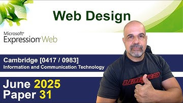 Expression Web, 2025 May/June Paper 31 Task 3,Web Design, [IGCSE 0417, 0983 ICT]
