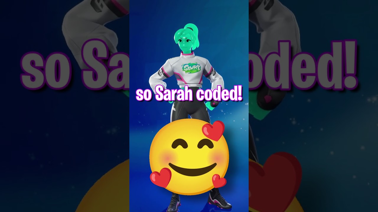 Sarah got an ICON SKIN?!