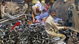 Uncovering the Fascinating Process Behind How Old Sheet Metal Scrap is made Shutter Ring Pulley