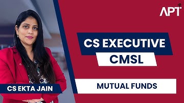 CS Executive | CMSL | Revision Series | Mutual Funds | CS Ekta Jain
