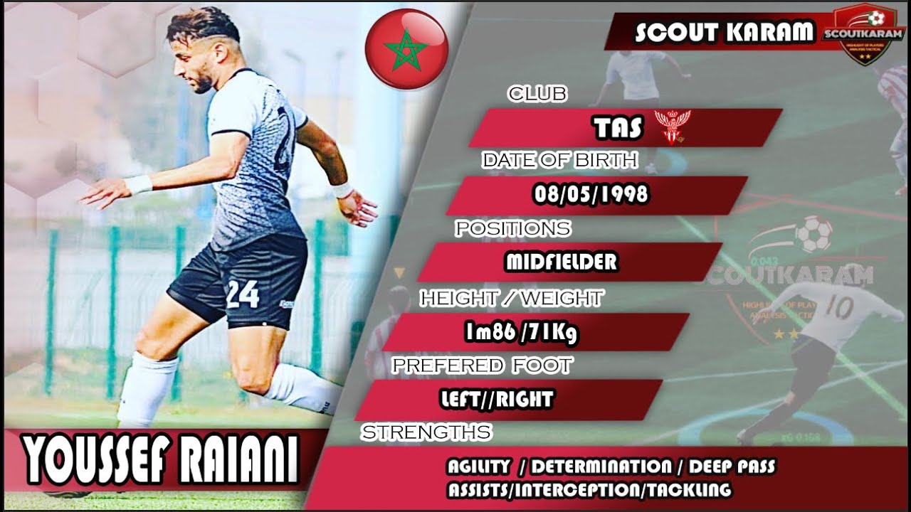 ⚫YOUSSEF RAIANI ⚫ [TAS-MOROCCO] [24] [**MIDFIELDER**] |SKILLS...| |part ...