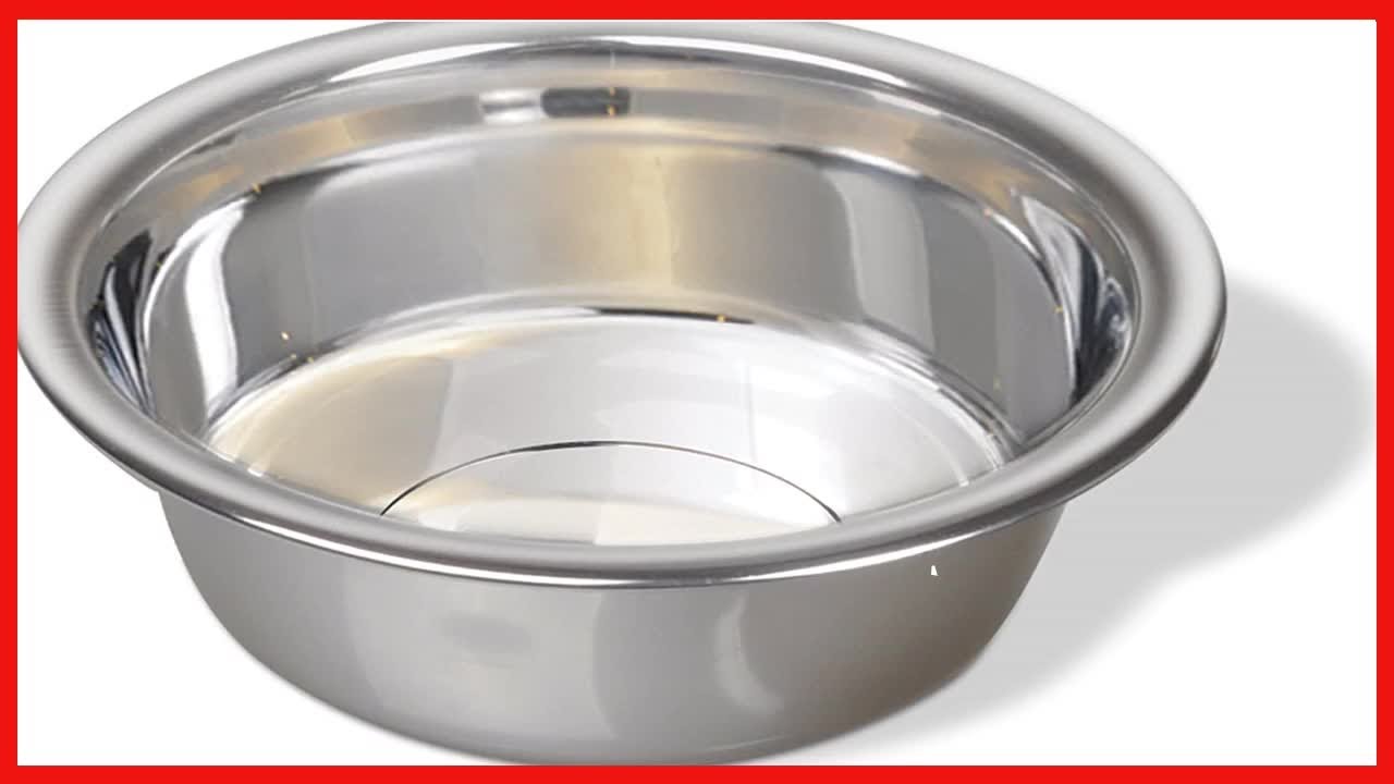 Van Ness Pets Medium Lightweight Stainless Steel Dog Bowl, 32 OZ Food And Water Dish