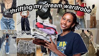 thrifting my dream wardrobe| back to school edition