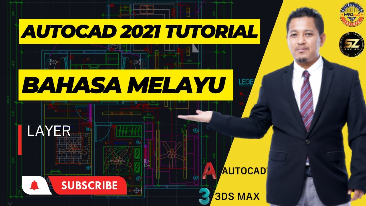 Cara Mudah Untuk Membuat Layer Menggunakan AutoCAD 2021 - YouTube