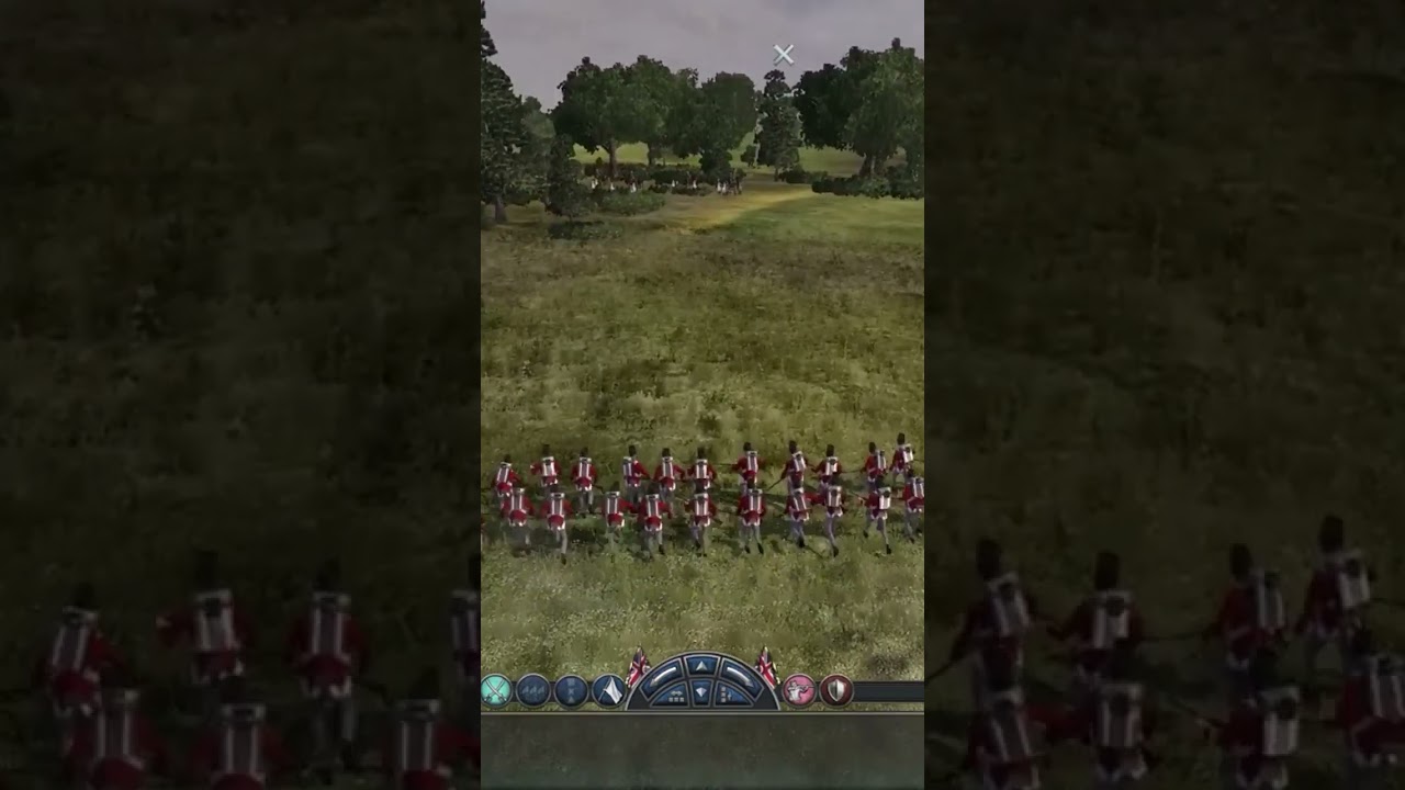 Картечь разбивает линию 