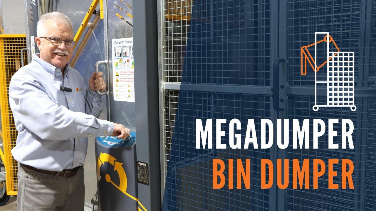 Industrial Bin Dumper: MegaDumper® | Material Handling Minute