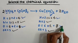 How To Balance Hno3 Caoh2 Cano32 H2O