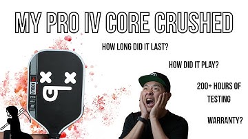 JOOLA Pro IV CORE CRUSHED How Long Did it Last? – Peak Performance, , and Warranty Story