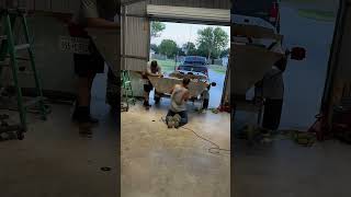 Rebuilding transom on aluminum boat