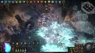 [PoE 3.23] CoC Ice Nova of Frostbolts Occultist Wave 30 Simulacrum Showcase