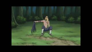 Deidara taking his top off!
