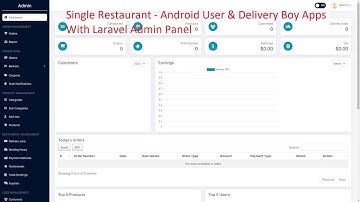 Single Restaurant - Android User & Delivery Boy Apps With Laravel Admin Panel