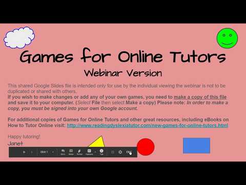 NEW! Games for Online Tutors - Reading & Dyslexia Tutor