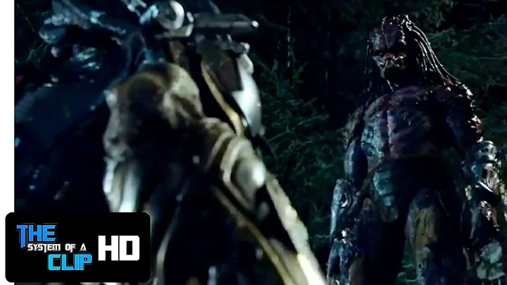 El Depredador (2018) | Mega Depredador vs. Depredador / Pelea en La Escuela - HD MovieClip