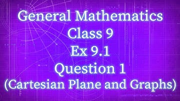 Class 9th General Mathematics Ex 9.1 Question 1 (Cartesian Plane and Graphs)