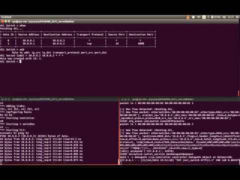 ACLSwitch - Stateless SDN Firewall demo
