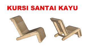 Cara membuat kursi santai sederhana dari kayu