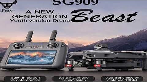 A must-have product! New ZLL SG909 Drone 4K Camera 3-Axis Gimbal WIFI Obstacle Avoidance Touch Scr