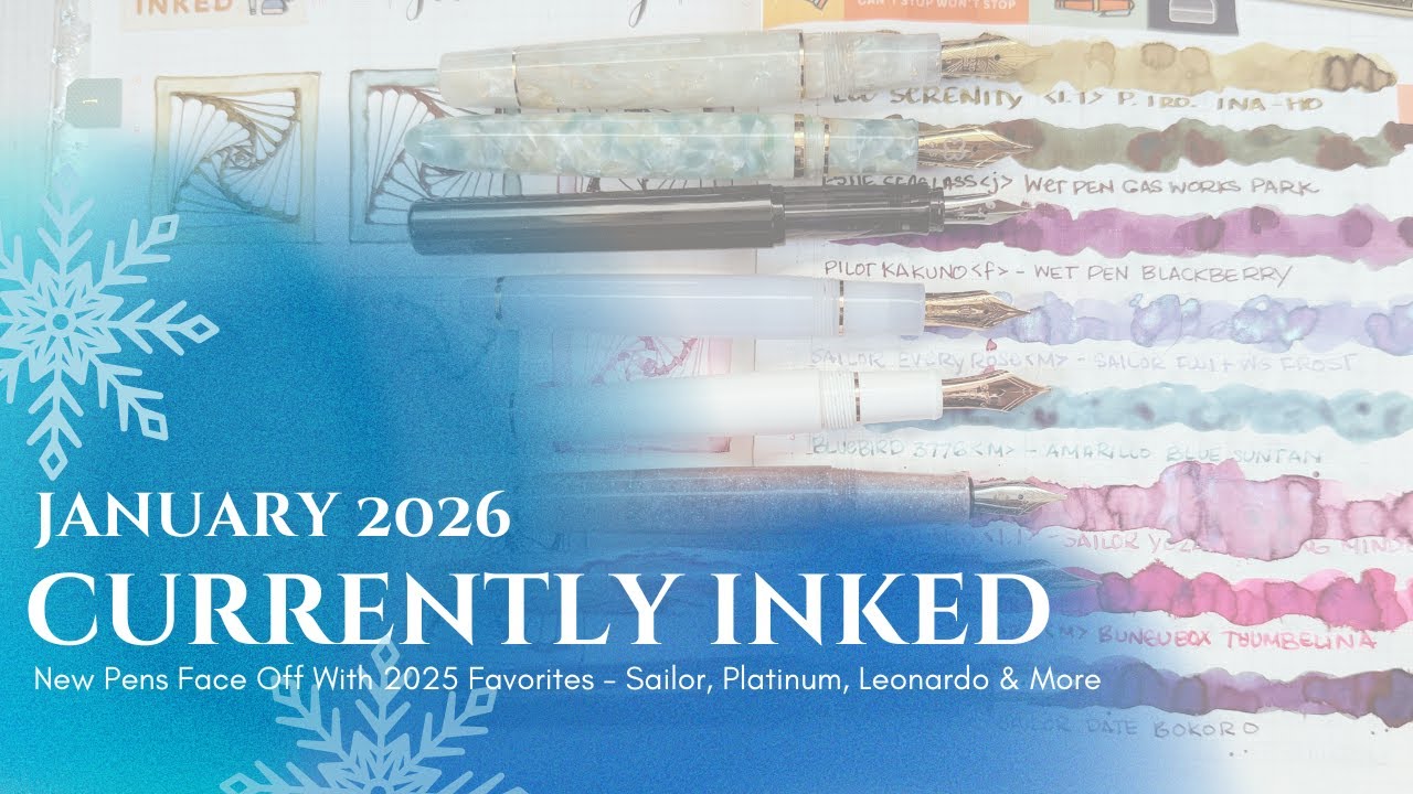 January Currently Inked: The Rare Ina-ho & Paradox Zentangles